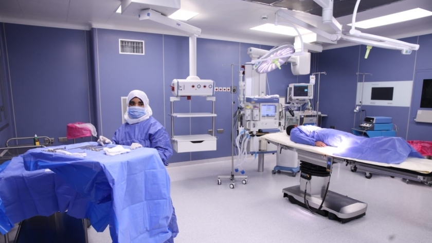 غرف العمليات بمستشفى شفاء الأورمان بالأقصر