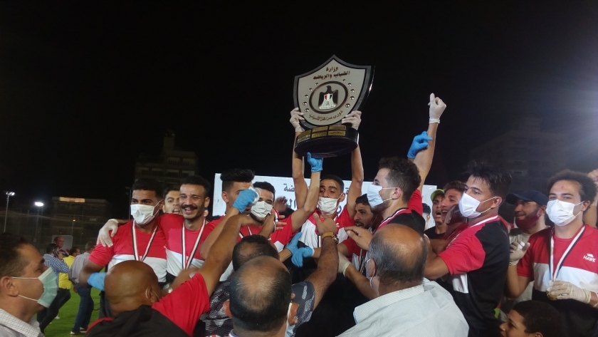 فرحة فريق مركز شباب شبرا نبات بطل دوري النسخة السابعة