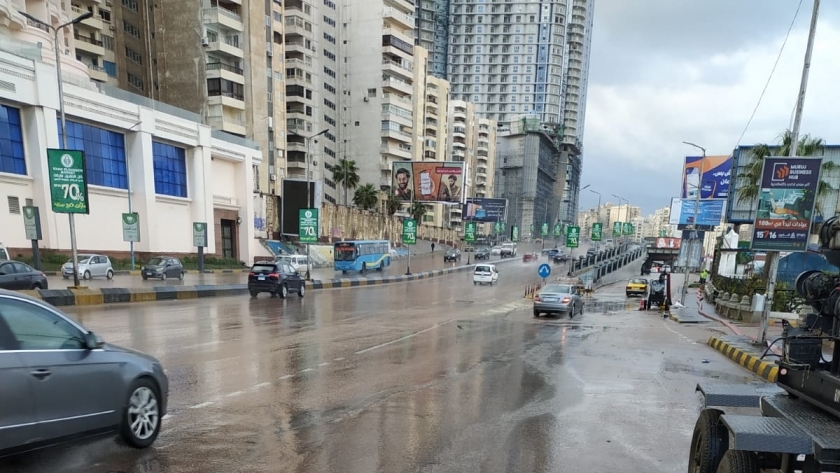 أمطار الإسكندرية - صورة أرشيفية