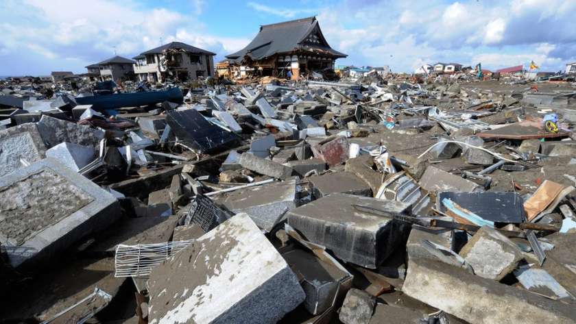 آثار زلزال اليابان-صورة أرشيفية