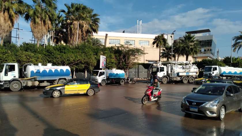 التعامل مع أمطار الإسكندرية اليوم