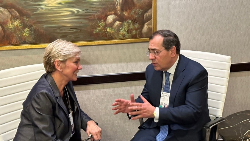 لقاء وزير البترول والثروة المعدنية مع وزيرة الطاقة الامريكية