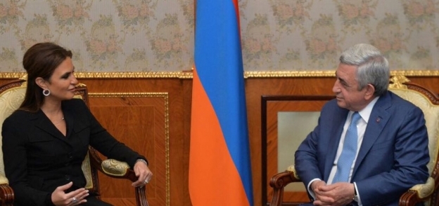 الرئيس الأرميني يستقبل سحر نصر