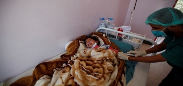 أحد الأطفال المصابين بالكوليرا في اليمن