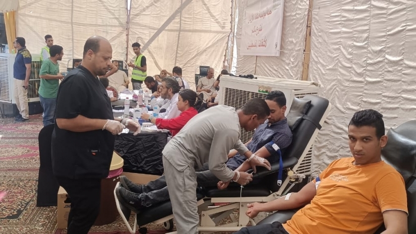 حملة التبرع بالدم لفلسطين - أرشيفية