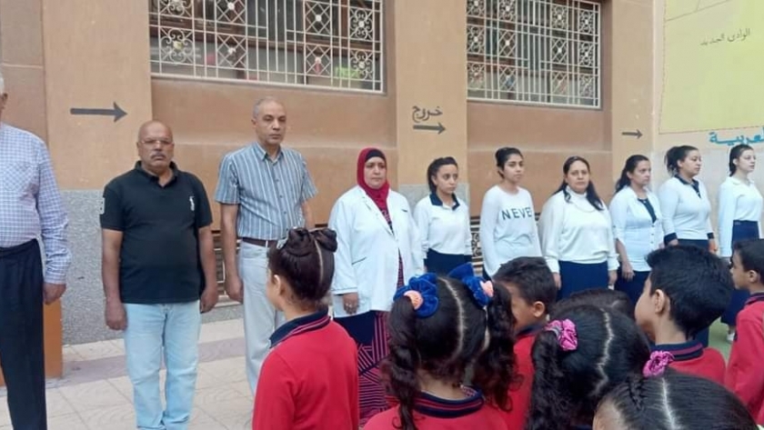 مدارس سوهاج تدعم القضية الفلسطينية