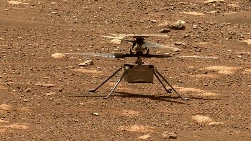 الطائرة المروحية على سطح المريخ