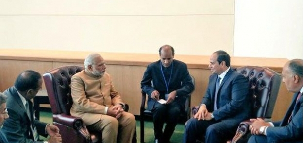 السيسي يلتقي رئيس وزراء الهند