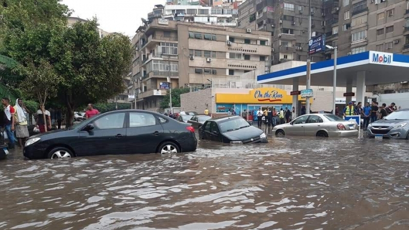 أمطار غزيرة في أنحاء مصر