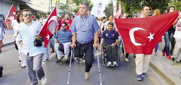 مظاهرة احتجاجية على الهجمات الإرهابية بـ«أنقرة»