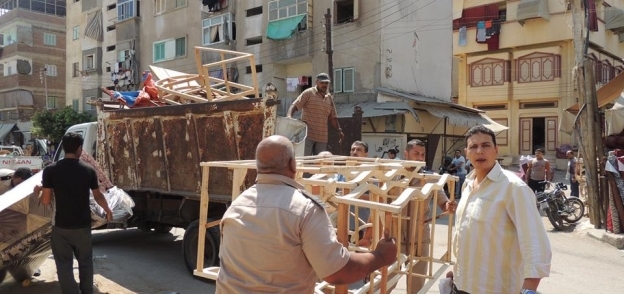 بالصور| حملة أمنية مكبرة لإزالة الإشغالات في دمياط