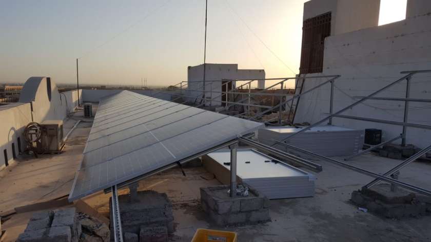 احد محطات الطاقة الشمسية ضمن مشروعات الطاقة الجديدة والمتجددة