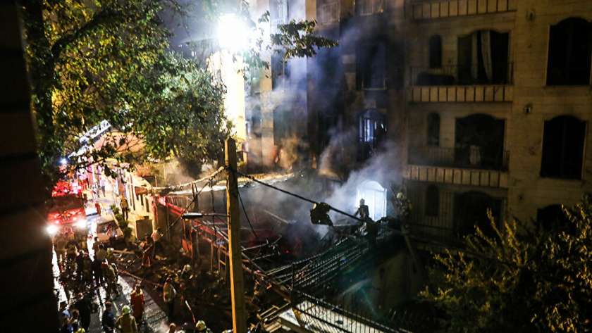 انفجار المركز الطبي طهران