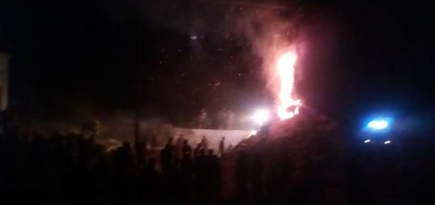 اندلاع حريق بشونة كتان بقرية شبراملس بالغربية و،3 سيارات مطافىءلإخماده