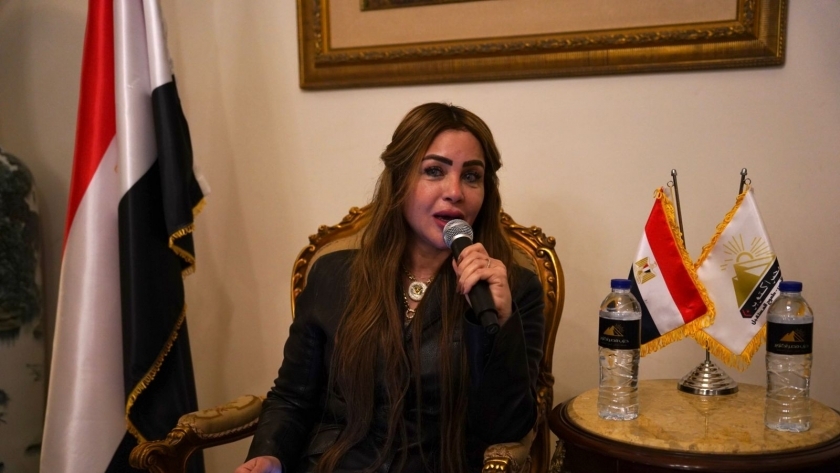 الدكتورة جيهان مديح رئيس حزب «مصر أكتوبر»