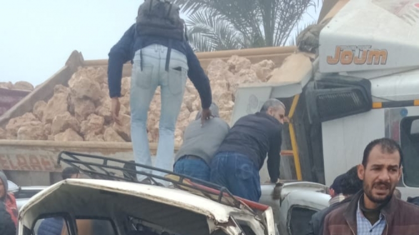 حادث الطريق الصحراوي في الإسكندرية