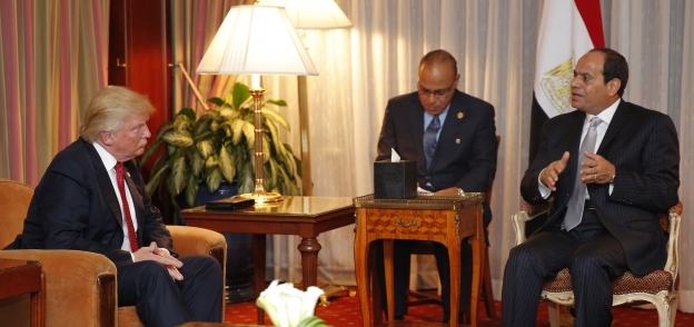 الرئيس عبدالفتاح السيسى خلال لقائه بـ«ترامب» «صورة أرشيفية»