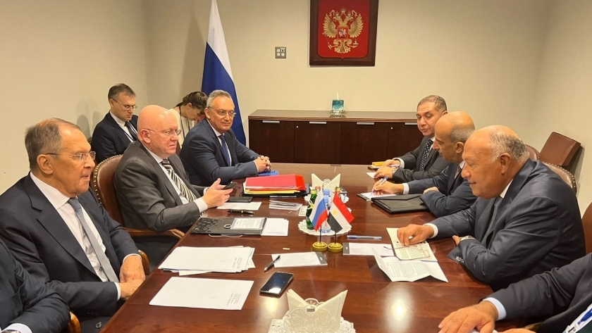 اجتماع وزيري الخارجية المصري والروسي