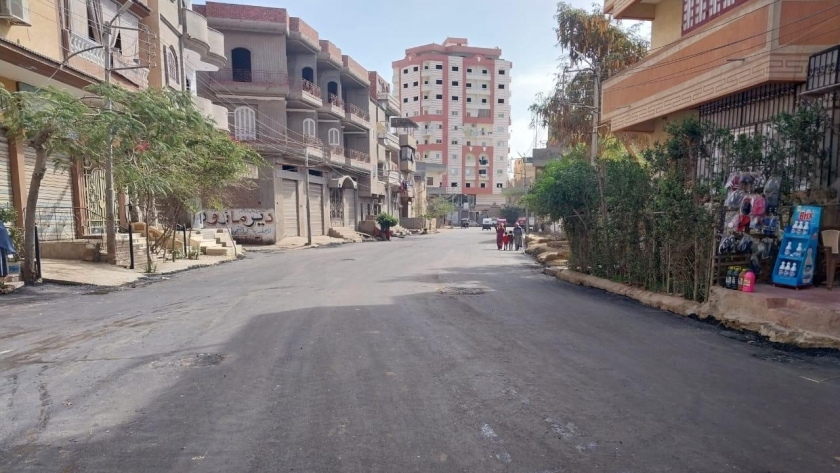 رصف شوارع بيلا بكفر الشيخ