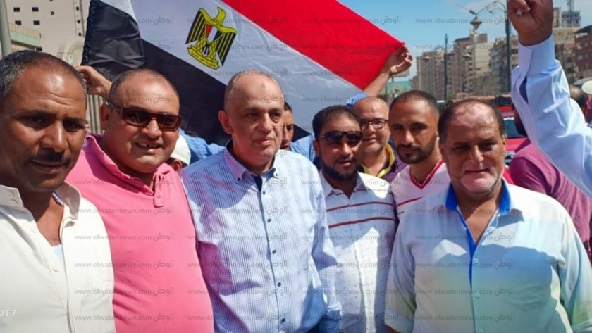 الألاف من الغربية لدعم "السيسي" فى احتفاليه النصب التذكاري بالقاهرة