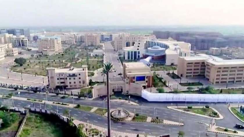 جامعة كفر الشيخ والمسطحات الخضراء
