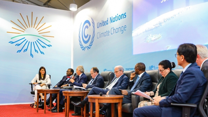 جانب من فعاليات «يوم التمويل» بمؤتمر المناخ COP27