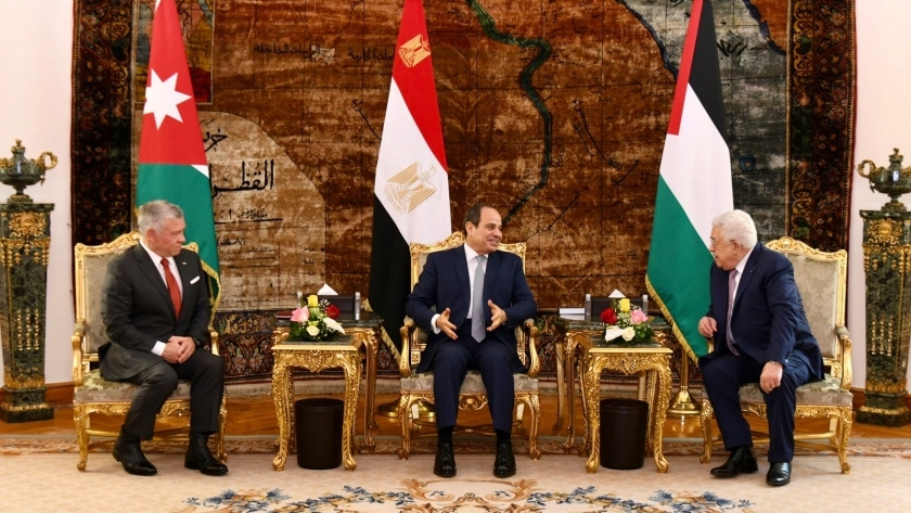 القمة الثلاثية الأخيرة بين مصر والأردن وفلسطين