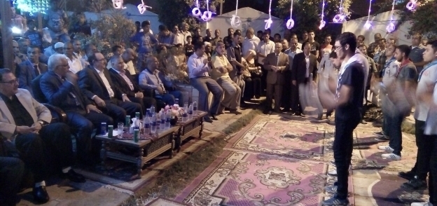بالصور| عروض غنائية في احتفالية كبري بحضور محافظ بني سويف