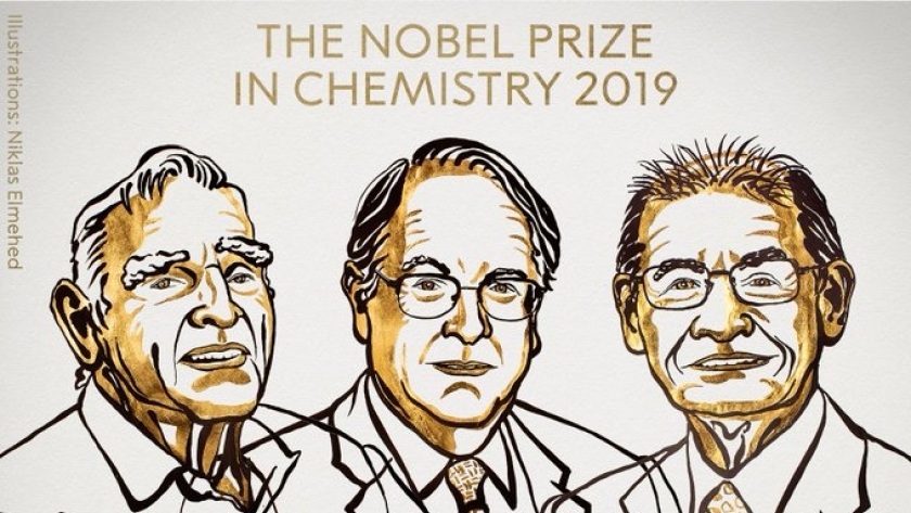 ثلاثة علماء يفوزون بـ نوبل للكيماء 2019 لتطوير بطاريات ليثيوم أيون