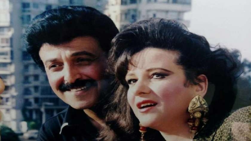 الفنان الراحل سمير غانم وزوجته الفنانة دلال عبدالعزيز