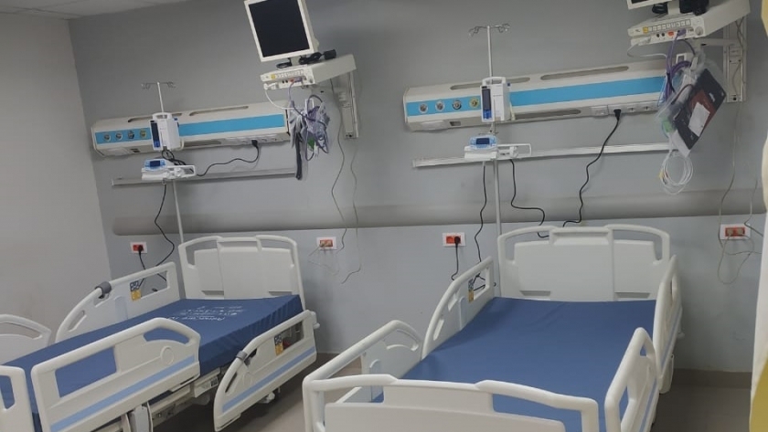 العناية المركزة بمستشفى النجيلة المخصصة للعزل والحالات الطارئة للعائدين من الصين