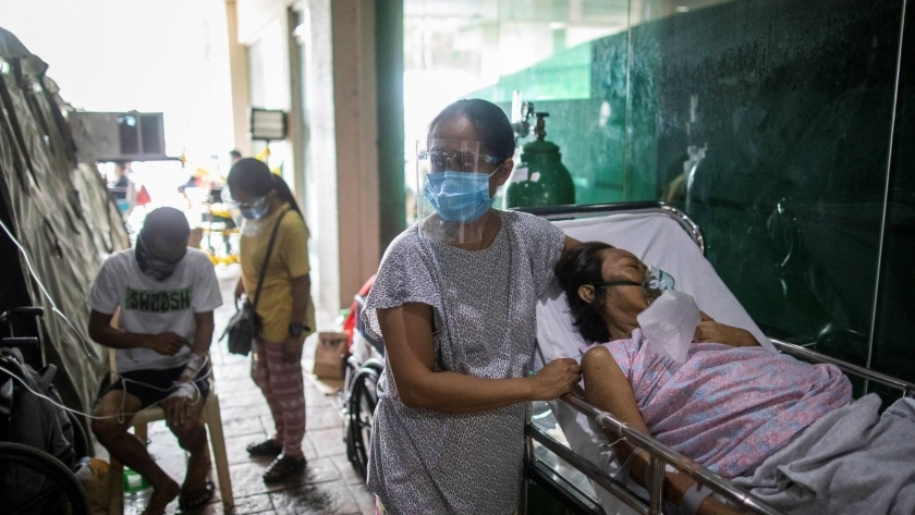 مرضى كورونا في إحدى المستشفيات الفلبينية