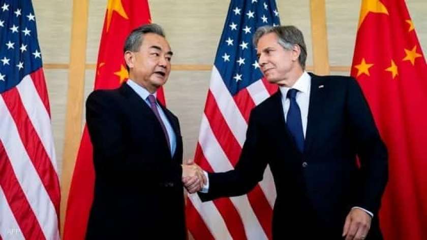 لقاء سابق بين وزير الخارجية الأمريكي ونظيره الصيني-صورة أرشيفية