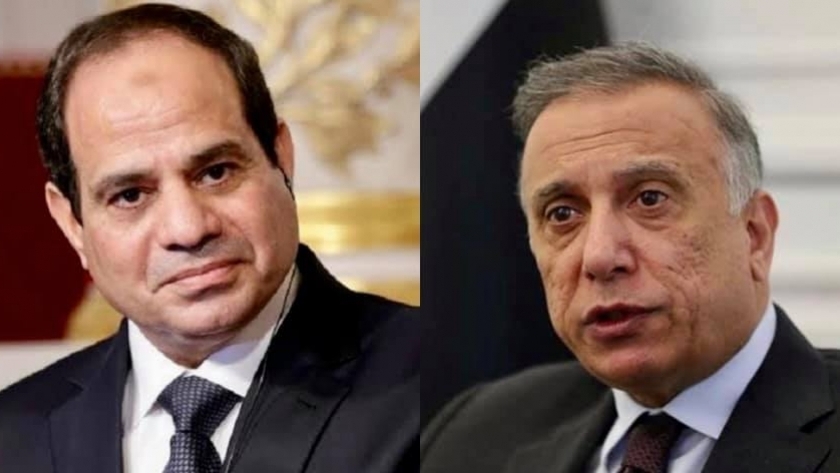 الرئيس السيسي ورئيس الوزراء العراقي
