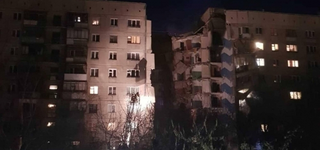 إنهيار بناية سكنية في روسيا