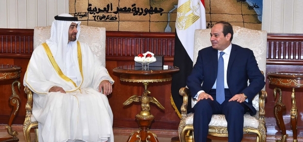 لقاء الرئيس عبدالفتاح السيسي وولي عهد أبو ظبي