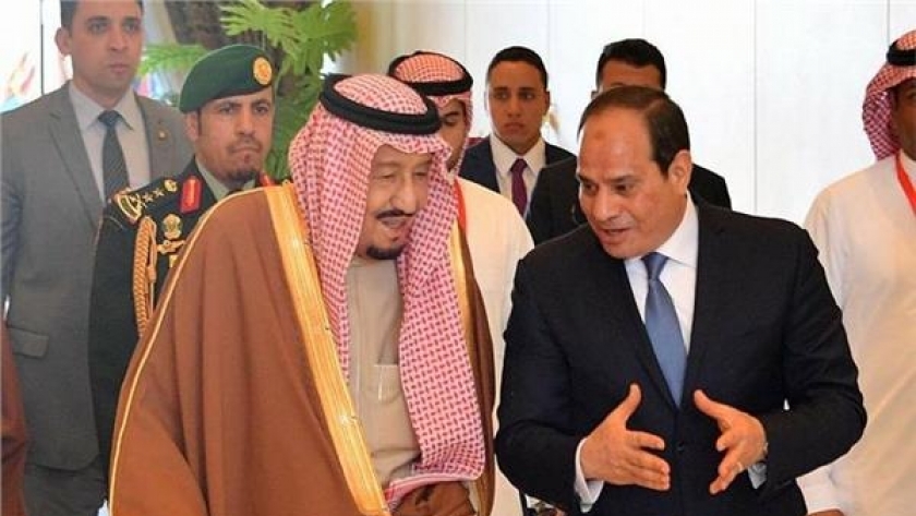 الرئيس عبدالفتاح السيسي مع العاهل السعودي الملك سلمان بن عبدالعزيز