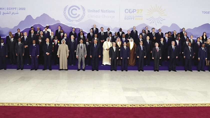 صورة من قمة المناخ بحضور رؤساء وقادة الدول