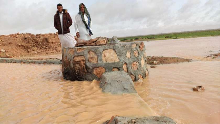 أحد آبار تجميع مياه الأمطار في سيدي براني