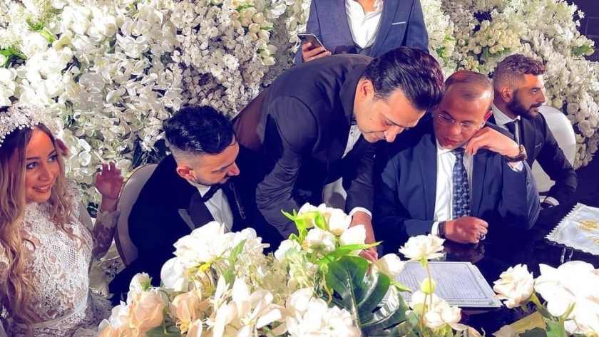 نادر حمدي في حفل زفافه
