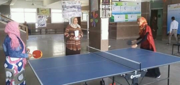 مسابقات تنس طاوله لطلاب التعليم الفتوح في المنيا