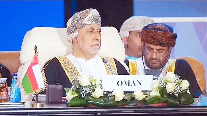 شهاب بن طارق نائب رئيس وزراء سلطنة عمان خلال كلمته