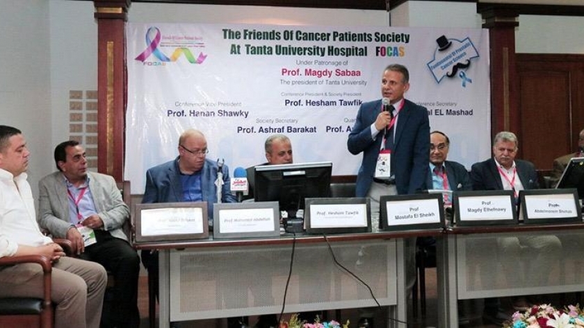 افتتاح المؤتمر الأول لجمعية أصدقاء مرضى الأورام بجامعة طنطا
