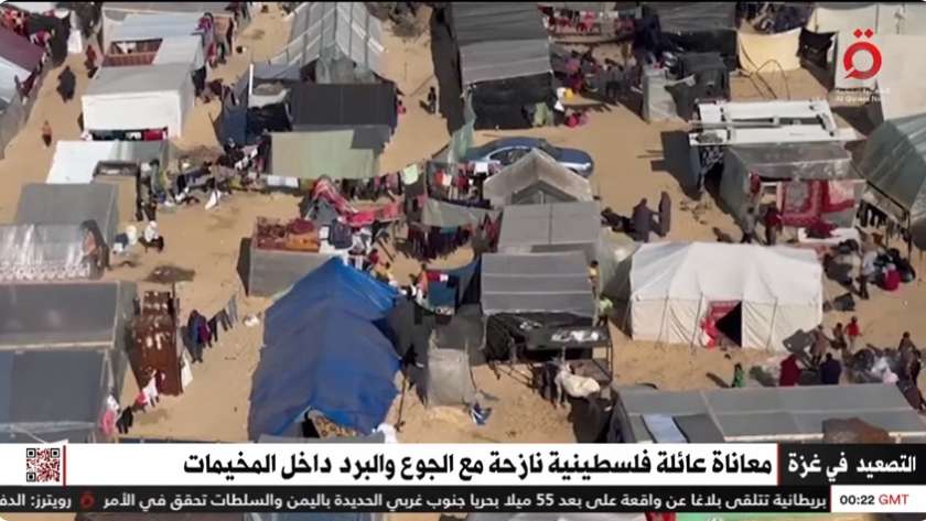 القاهرة الإخبارية تبرز معاناة النازحين في قطاع غزة
