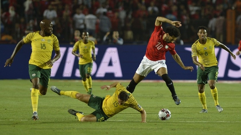 صورة من مباراة مصر وجنوب أفريقيا