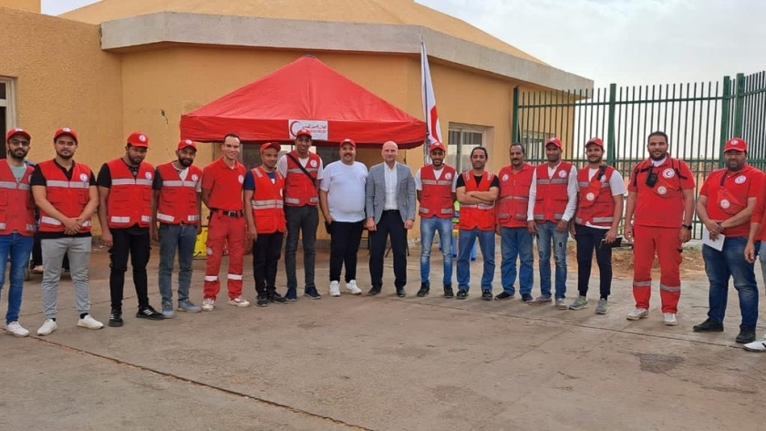 أعضاء جمعية الهلال الأحمر المصري