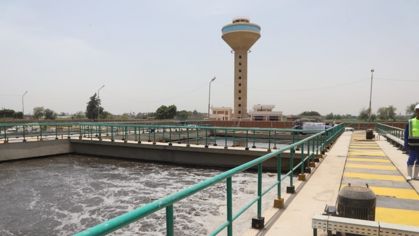 محطة مياه الشرب في المنيا