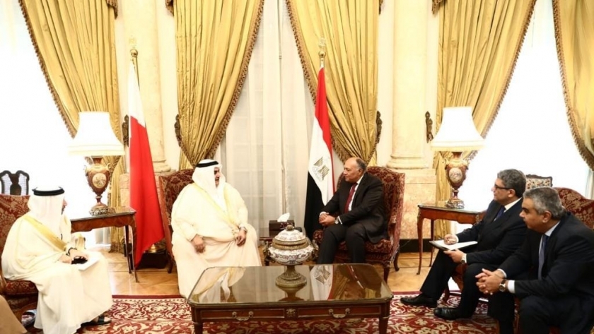 وزير الخارجية يستقبل نظيره البحريني‫ الشيخ خالد بن أحمد آل خليفة 