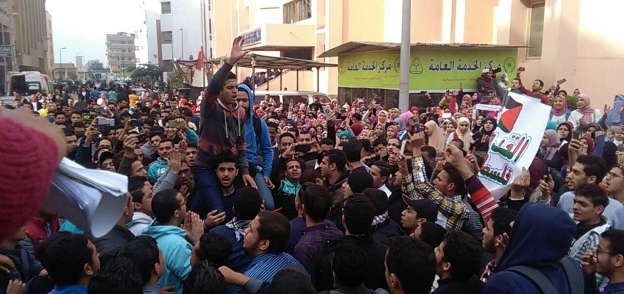 مظاهرات طلاب جامعة المنوفية