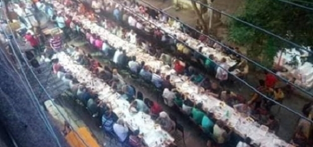 إفطار جماعي لسكان شارع أحمد بسيوني بحدائق القبة